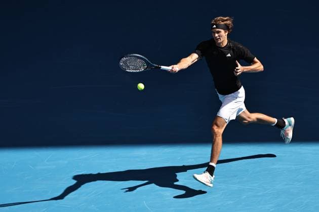 Alexander Zverev, GER, during second round of 2023 Australian Open in Melbourne, 19 01 2023