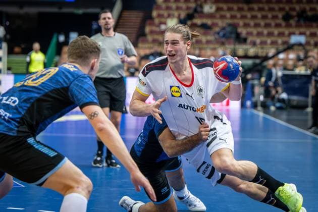 Handball Katowice 19 01 2023 World Cup Handball World Cup Men Preliminary Round Germany GER Argentina ARG Juri Knorr Germany, No 15