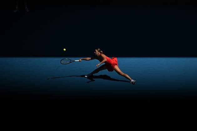 TENNIS AUSTRALIAN OPEN, Marta Kostyuk of Ukraine in action against Jessica Pegula of the USA during the 2023 Australian Open tennis tournament at Melbourne Park in Melbourne, Friday, January 20, 2023. ( NO ARCHIVING, EDITORIAL USE ONLY, NO USE IN BOOKS WITHOUT CONSENT MELBOURNE VICTORIA AUSTRALIA  Copyright: xLUKASxCOCHx 20230120001754590758