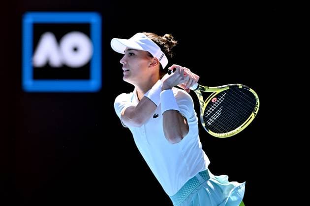 TENNIS AUSTRALIAN OPEN, Bernarda Pera of the USA in action during her match against Coco Gauff of the USA during the 2023 Australian Open tennis tournament at Melbourne Park in Melbourne, Friday, January 20, 2023. ( NO ARCHIVING, EDITORIAL USE ONLY, NO USE IN BOOKS WITHOUT CONSENT MELBOURNE VICTORIA AUSTRALIA  Copyright: xJOELxCARRETTx 20230120001754607831