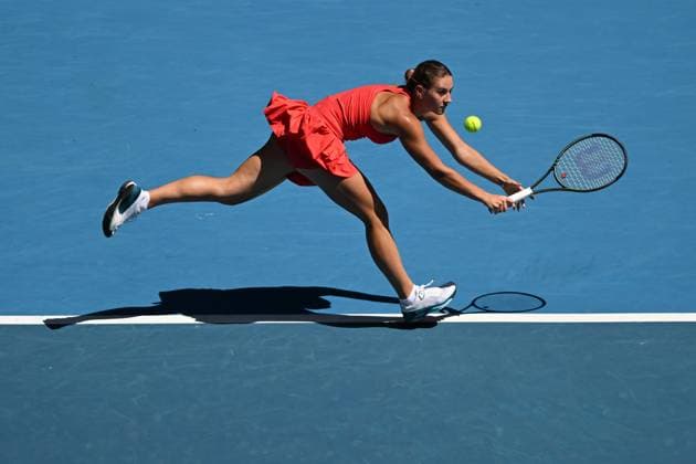 TENNIS AUSTRALIAN OPEN, Marta Kostyuk of Ukraine in action against Jessica Pegula of the USA during the 2023 Australian Open tennis tournament at Melbourne Park in Melbourne, Friday, January 20, 2023. ( NO ARCHIVING, EDITORIAL USE ONLY, NO USE IN BOOKS WITHOUT CONSENT MELBOURNE VICTORIA AUSTRALIA  Copyright: xLUKASxCOCHx 20230120001754612723