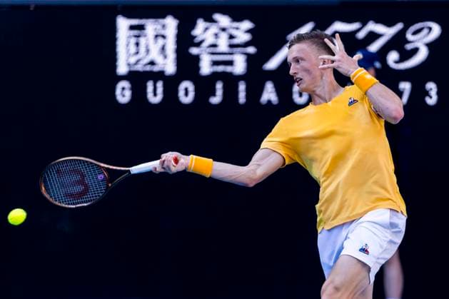 MELBOURNE, VIC - JANUARY 20: Juri Lehecka of the Czech Republic in action during Round 3 of the 2023 Australian Open on January 20 2023, at Melbourne Park in Melbourne, Australia. (Photo by Jason Heidrich Icon Sportswire) TENNIS: JAN 20 Australian Open Icon230120147