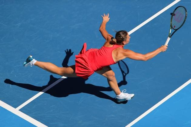 Marta Kostyuk of Ukraine in action during round 3 match between Jessica Pegula of USA and Marta Kostyuk of Ukraine Day 5 at the Australian Open Tennis 2023 at Margaret Court Arena, Melbourne, Australia on 20 January 2023. Copyright: xPeterxDovganx 34781178