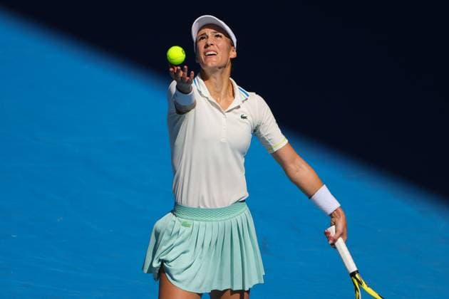 Bernarda Pera of USA in action during round 3 match between Coco Gauff of USA and Bernarda Pera of USA Day 5 at the Australian Open Tennis 2023 at Rod Laver Arena, Melbourne, Australia on 20 January 2023. Copyright: xPeterxDovganx 34781196