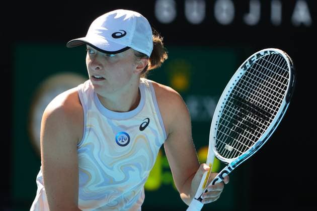 Iga Swiatek of Poland in action during round 3 match between Iga Swiatek of Poland and Cristina Bucsa of Spain Day 5 at the Australian Open Tennis 2023 at Margaret Court Arena, Melbourne, Australia on 20 January 2023. Copyright: xPeterxDovganx 34781218