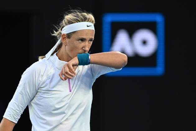 TENNIS AUSTRALIAN OPEN, Victoria Azarenka during her match against Madison Keys of the USA during the 2023 Australian Open tennis tournament at Melbourne Park in Melbourne, Friday, January 20, 2023. ( NO ARCHIVING, EDITORIAL USE ONLY, NO USE IN BOOKS WITHOUT CONSENT MELBOURNE VICTORIA AUSTRALIA  Copyright: xJOELxCARRETTx 20230120001754689097