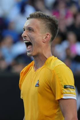 Jiri Lehecka of Czech Republic in action during round 3 match between Cameron Norrie of United Kingdom and Jiri Lehecka of Czech Republic Day 5 at the Australian Open Tennis 2023 at KIA Arena, Melbourne, Australia on 20 January 2023. Copyright: xPeterxDovganx 34781252