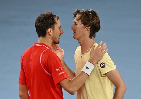 2023 Australian Open Sebastian Korda USA and Daniil Medvedev RUS