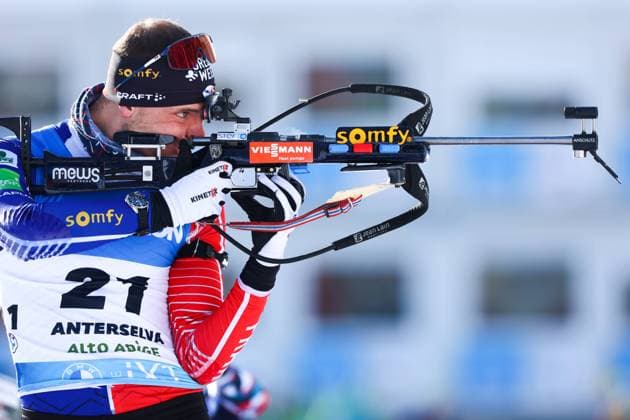 Bilder des Jahres 2023, Sport 01 Januar Sport Bilder des Tages BIATHLON - IBU WC Antholz ANTHOLZ,ITALY,20.JAN.23 - BIATHLON - IBU World Cup, 10km sprint, men. Image shows Emilien Jacquelin (FRA).  GEPAxpictures xDavidxGeieregger
