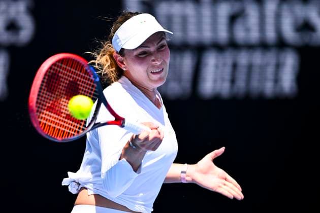 TENNIS AUSTRALIAN OPEN, Donna Vekic of Croatia in action during her match against Nuria Parrizas Diaz of Spain during the 2023 Australian Open tennis tournament at Melbourne Park in Melbourne, Saturday, January 21, 2023. ( NO ARCHIVING, EDITORIAL USE ONLY, NO USE IN BOOKS WITHOUT CONSENT MELBOURNE VICTORIA AUSTRALIA  Copyright: xJOELxCARRETTx 20230121001754939888