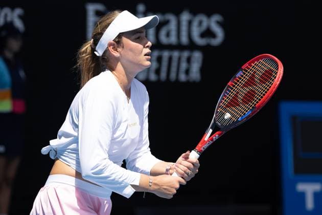 Donna Vekic of Croatia in action during round 3 match between Donna Vekic of Croatia Nuria Parrizas Diaz of Spain, Day 6 at the Australian Open Tennis 2023 at Margaret Court Arena, Melbourne, Australia on 21 January 2023. Copyright: xPeterxDovganx 34781297