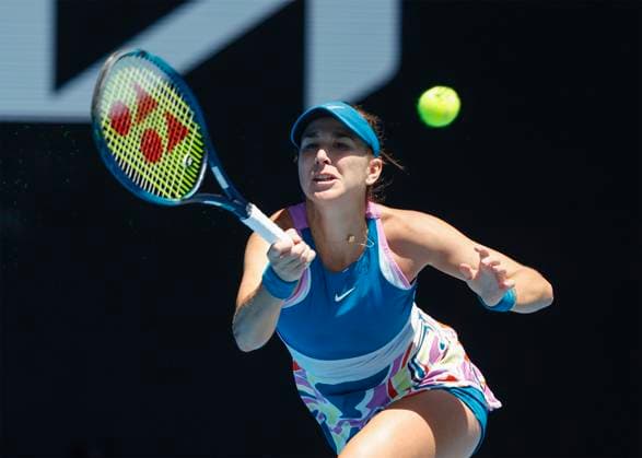 Belinda Bencic SUI , Australian Open 2023, Melbourne Park, Melbourne, Victoria, Australia Copyright: xJuergenxHasenkopfx