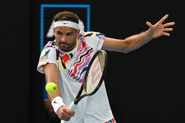 TENNIS AUSTRALIAN OPEN, Novak Djokovic of Serbia in action during his match against Grigor Dimitrov of Bulgaria during the 2023 Australian Open tennis tournament at Melbourne Park in Melbourne, Friday, January 1, 2021. ( NO ARCHIVING, EDITORIAL USE ONLY, NO USE IN BOOKS WITHOUT CONSENT MELBOURNE VICTORIA AUSTRALIA  Copyright: xLUKASxCOCHx 20230121001755013239