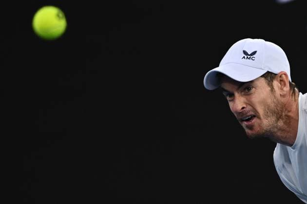 TENNIS AUSTRALIAN OPEN, Andy Murray Of Great Britain in action during his match against Roberto Bautista Agut of Spain during the 2023 Australian Open tennis tournament at Melbourne Park in Melbourne, Wednesday, May 1, 2019. ( NO ARCHIVING, EDITORIAL USE ONLY, NO USE IN BOOKS WITHOUT CONSENT MELBOURNE VICTORIA AUSTRALIA  Copyright: xJOELxCARRETTx 20230121001755026194