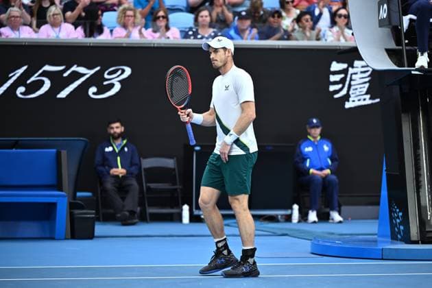 TENNIS AUSTRALIAN OPEN, Andy Murray Of Great Britain in action during his match against Roberto Bautista Agut of Spain during the 2023 Australian Open tennis tournament at Melbourne Park in Melbourne, Wednesday, May 1, 2019. ( NO ARCHIVING, EDITORIAL USE ONLY, NO USE IN BOOKS WITHOUT CONSENT MELBOURNE VICTORIA AUSTRALIA  Copyright: xJOELxCARRETTx 20230121001755028178