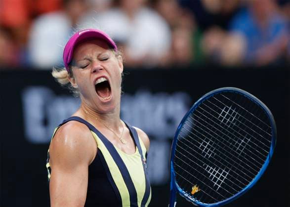 Tennis, Australian Open, Day 6, Laura Siegemund defeats Caroline Garcia