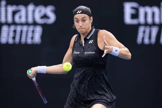 Caroline Garcia of France in action during the round 3 match between Caroline Garcia of France and Laura Siegemund of Germany, Day 6 at the Australian Open Tennis 2023 at KIA Arena, Melbourne, Australia on 21 January 2023. Copyright: xPeterxDovganx 34781447