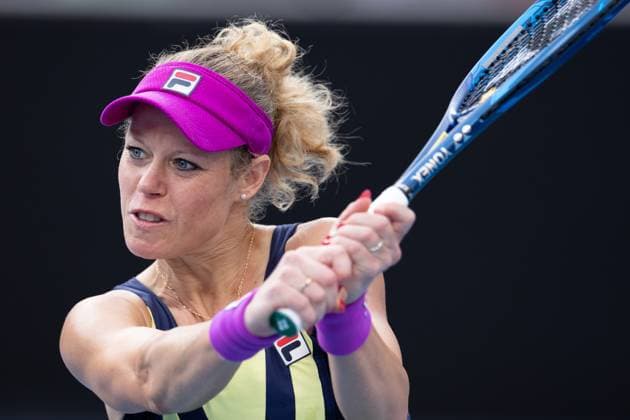Laura Siegemund of Germany in action during the round 3 match between Caroline Garcia of France and Laura Siegemund of Germany, Day 6 at the Australian Open Tennis 2023 at KIA Arena, Melbourne, Australia on 21 January 2023. Copyright: xPeterxDovganx 34781452