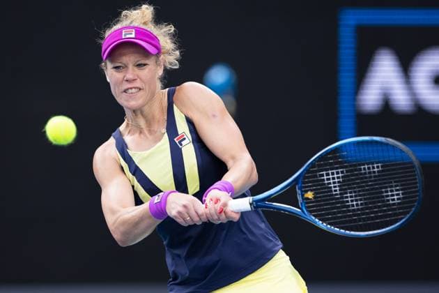 Laura Siegemund of Germany in action during the round 3 match between Caroline Garcia of France and Laura Siegemund of Germany, Day 6 at the Australian Open Tennis 2023 at KIA Arena, Melbourne, Australia on 21 January 2023. Copyright: xPeterxDovganx 34781453