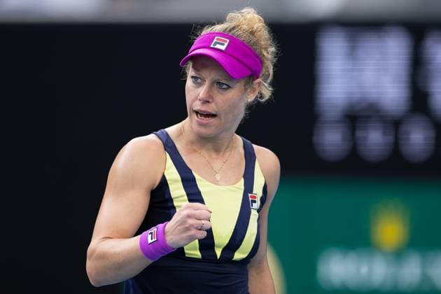Laura Siegemund of Germany in action during the round 3 match between Caroline Garcia of France and Laura Siegemund of Germany, Day 6 at the Australian Open Tennis 2023 at KIA Arena, Melbourne, Australia on 21 January 2023. Copyright: xPeterxDovganx 34781455