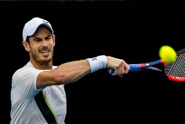MELBOURNE, VIC - JANUARY 21: Andy Murray of the United Kingdom in action during Round 3 of the 2023 Australian Open on January 21 2023, at Melbourne Park in Melbourne, Australia. (Photo by Jason Heidrich Icon Sportswire) TENNIS: JAN 21 Australian Open Icon230121141