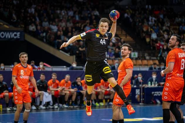 Handball Katowice 21 01 2023 World Cup Handball World Cup Men Main Round Netherlands NED Germany GER Christoph Steinert Germany, No 44