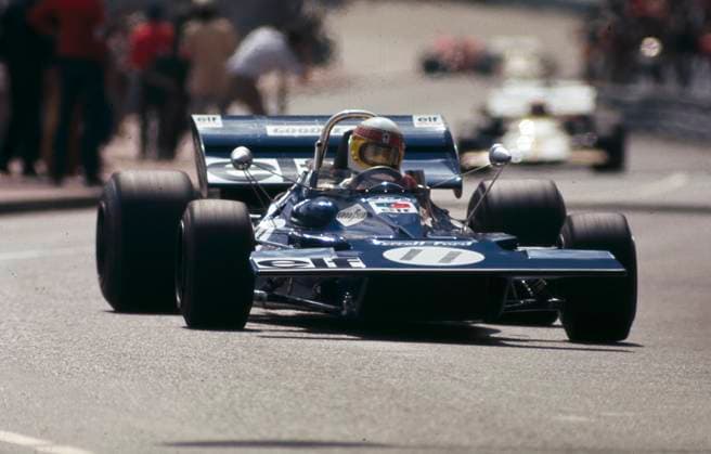 Jackie Stewart fuhr im GP Monaco 1871 seinen Tyrrell-Ford im Trsining und im Rennen auf Platz 1 *** Jackie Stewart drove his Tyrrell Ford to 1st place in the 1871 Monaco GP in the trsining and in the race