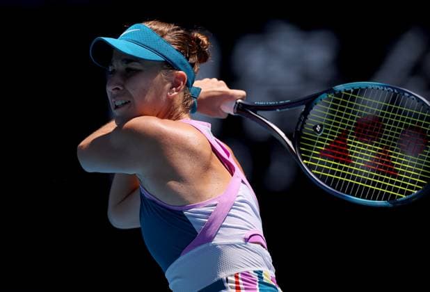 Mandatory Credit: Photo by Ella Ling Shutterstock (13729779f) Belinda Bencic of Switzerland in action Australian Open, Day Eight, Tennis, Melbourne Park, Melbourne, Australia - 23 Jan 2023 Australian Open, Day Eight, Tennis, Melbourne Park, Melbourne, Australia - 23 Jan 2023 Copyright: xEllaxLing Shutterstockx 13729779f
