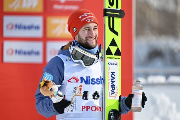 Bilder des Jahres 2023, Sport 01 Januar Sport Bilder des Tages Markus Eisenbichler (GER), ANUARY 22, 2023 - Ski jumping, Skispringen, Ski, nordisch : FIS Ski Jumping World Cup Large Hill Individual Award ceremony at Okurayama Jump Stadium in Sapporo, Hokkaido, Japan. Noxthirdxpartyxsales  (208826575)