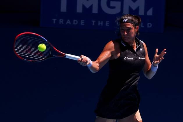 January 23, 2023, Melbourne, Victoria, Australia: MELBOURNE, AUSTRALIA - JANUARY 23: Caroline Garcia of France plays against Magda Linette of Poland on day 8 action of the 2023 Australian Open at Melbourne Park on January 23, 2023 in Melbourne, Australia. Melbourne Australia - ZUMAp121 20230123_zsp_p121_029 Copyright: xChrisxPutnamx