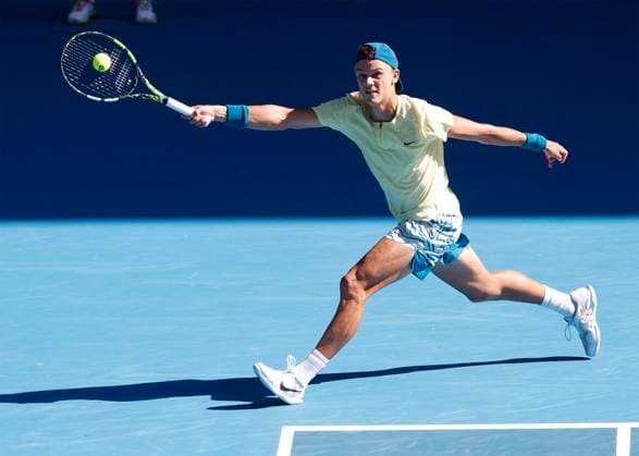 Holger Rune, Australian Open 2023, Melbourne Park, Melbourne, Victoria, Australia Copyright: xJuergenxHasenkopfx