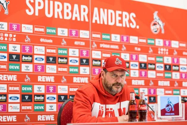 1 FC Koeln press conference 23 01 2023 Steffen Baumgart coach 1 FC Koeln press conference 1 FC Koeln Geissbockheim, 23 01 2023 Copyright: xBEAUTIFULxSPORTS Wunderlx