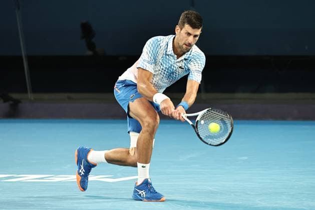 Novak Djokovic, SRB, during fourth round of 2023 Australian Open in Melbourne, 23 01 2023; - 
