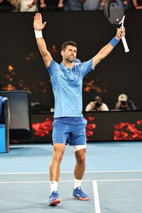 Novak Djokovic, SRB, during fourth round of 2023 Australian Open in Melbourne, 23 01 2023; - 