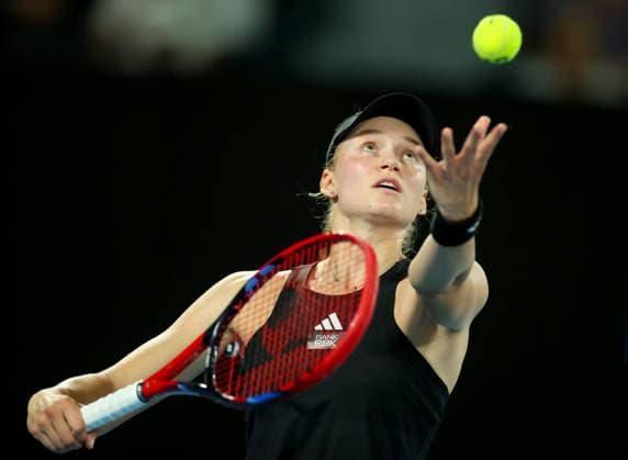Mandatory Credit: Photo by Ella Ling Shutterstock (13729781t) Elena Rybakina of Kazakhstan in action Australian Open, Day Nine, Tennis, Melbourne Park, Melbourne, Australia - 24 Jan 2023 Australian Open, Day Nine, Tennis, Melbourne Park, Melbourne, Australia - 24 Jan 2023 Copyright: xEllaxLing Shutterstockx 13729781t