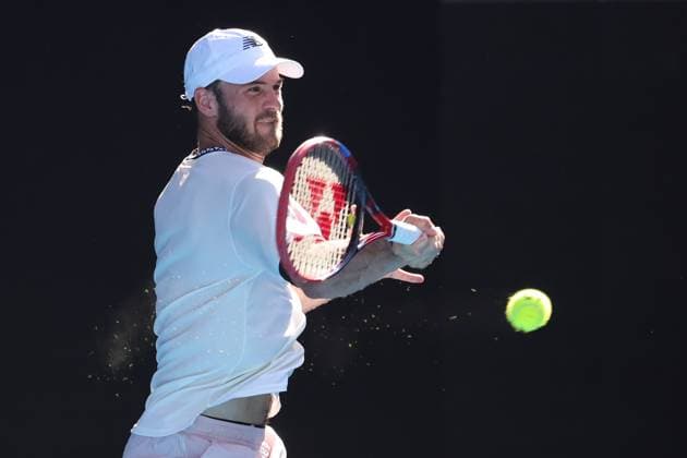 Tommy Paul of USA in action during the Quarter Final match between Tommy Paul of USA and Ben Shelton of USA, Day 10 at the Australian Open Tennis 2023 at Rod Laver Arena, Melbourne, Australia on 25 January 2023. Copyright: xPeterxDovganx 34782192