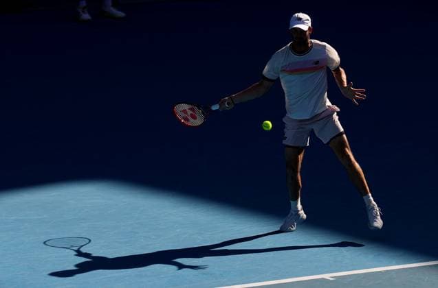 Mandatory Credit: Photo by Ella Ling Shutterstock (13729785ag) Tommy Paul of USA in action Australian Open, Day Ten, Tennis, Melbourne Park, Melbourne, Australia - 25 Jan 2023 Australian Open, Day Ten, Tennis, Melbourne Park, Melbourne, Australia - 25 Jan 2023 Copyright: xEllaxLing Shutterstockx 13729785ag