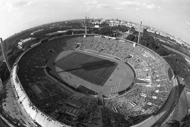 Summer, 1981. Moscow, USSR. The view shows the Grand Sports Arena of the Central Lenin Stadium. Valentin Sobolev TASS  17411705