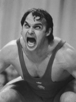 June 10-18, 1978. Havirov, Czechoslovak Socialist Republic. Bulgarian weighlifter Gyorgy Rehus-Uzor particpates in the men s under 90 kg event at the 57th European Weightlifting Championships. The exact date of the photograph is unknown. Igor Utkin TASS  22566042