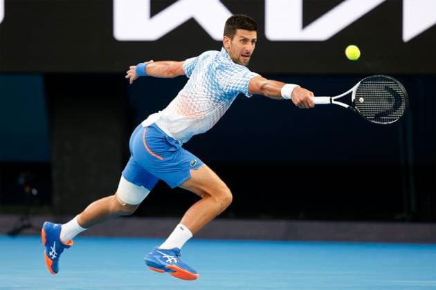 Novak Djokovic, Australian Open 2023, Melbourne Park, Melbourne, Victoria, Australia Copyright: xJuergenxHasenkopfx