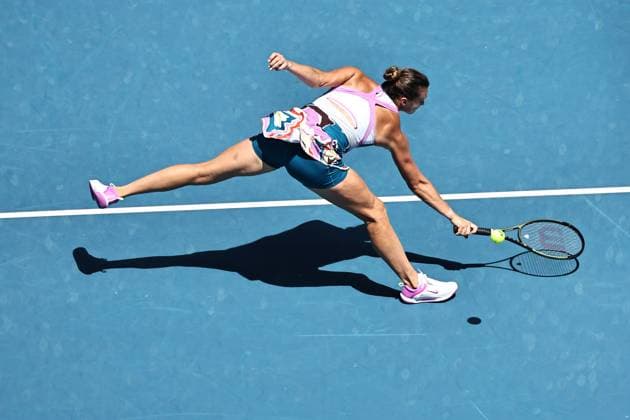 Aryna Sabalenka, BLR, during quarter finals of 2023 Australian Open in Melbourne, 25 01 2023