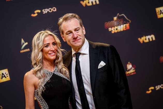 Unidentified guests pictured on the red carpet at the arrival for the Golden Shoe Belgian soccer award ceremony, Wednesday 25 January 2023 in Antwerp. The Golden Shoe (Gouden Schoen Soulier d Or) is an award for the best soccer player of the Belgian Jupiler Pro League championship during the calendar year 2022. KURTxDESPLENTER  x58754972x