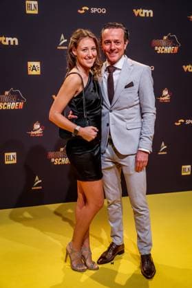 referee Tim Pots pictured on the red carpet at the arrival for the Golden Shoe Belgian soccer award ceremony, Wednesday 25 January 2023 in Antwerp. The Golden Shoe (Gouden Schoen Soulier d Or) is an award for the best soccer player of the Belgian Jupiler Pro League championship during the calendar year 2022. KURTxDESPLENTER  x58755726x