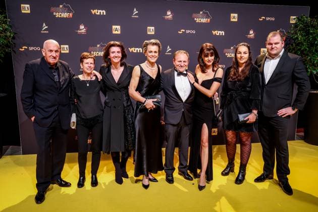 Gella Vandecaveye pictured on the red carpet at the arrival for the Golden Shoe Belgian soccer award ceremony, Wednesday 25 January 2023 in Antwerp. The Golden Shoe (Gouden Schoen Soulier d Or) is an award for the best soccer player of the Belgian Jupiler Pro League championship during the calendar year 2022. KURTxDESPLENTER  x58756983x