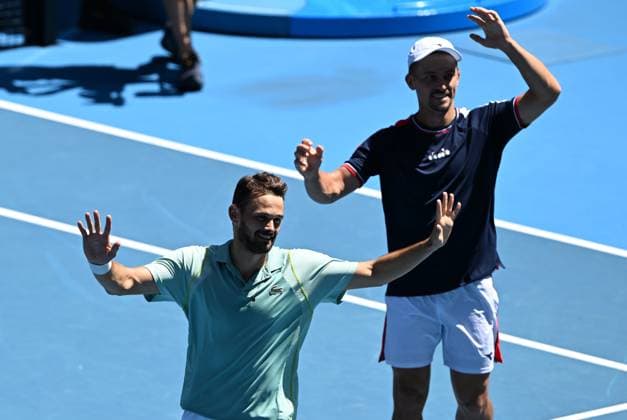 2023 Australian Open Mens Doubles Semifinal Hugo Nys MON Jan Zielinski POL