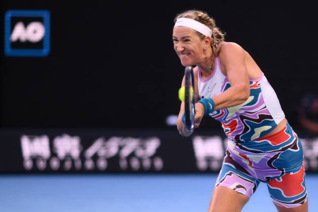 Mandatory Credit: Photo by James Gourley Shutterstock (13736329h) Victoria Azarenka of Belarus Australian Open, Day Eleven, Tennis, Melbourne Park, Melbourne, Australia - 26 Jan 2023 Australian Open, Day Eleven, Tennis, Melbourne Park, Melbourne, Australia - 26 Jan 2023 Copyright: xJamesxGourley Shutterstockx 13736329h