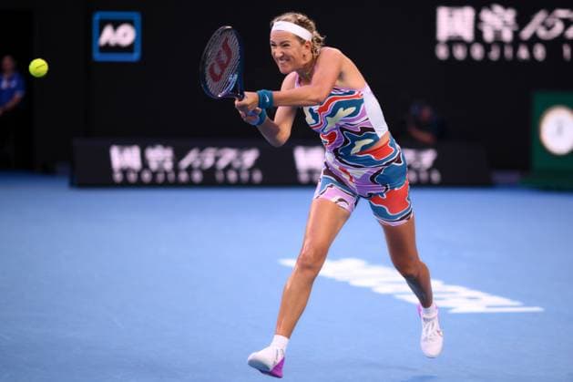 Mandatory Credit: Photo by James Gourley Shutterstock (13736329i) Victoria Azarenka of Belarus Australian Open, Day Eleven, Tennis, Melbourne Park, Melbourne, Australia - 26 Jan 2023 Australian Open, Day Eleven, Tennis, Melbourne Park, Melbourne, Australia - 26 Jan 2023 Copyright: xJamesxGourley Shutterstockx 13736329i