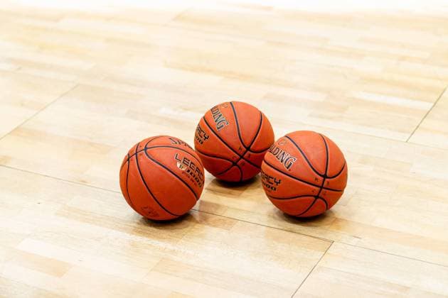 BB 1BL Gisa Lions MBC Eisvoegel USC Freiburg match ball of the Easycredit Liga symbol ball, symbol photo during the match season 2022 2023 men in the Toyota Womens Bundesliga DBBL between Gisa Lions MBC and Eisvoegel USC Freiburg at Stadthalle Weissenfels on 22 January 2023 in Weissenfels, Saxony Anhalt, Germany