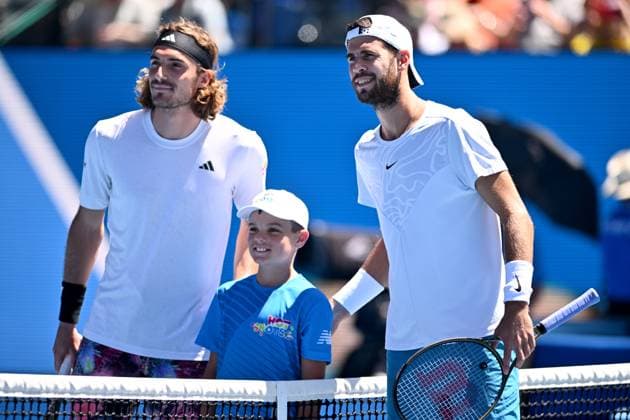 Tennis, Australian Open, Day 12, Karen Khachanov - Stefanos Tsitsipas