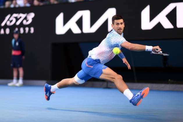 Mandatory Credit: Photo by James Gourley Shutterstock (13736332dw) Novak Djokovic of Serbia Australian Open, Day Twelve, Tennis, Melbourne Park, Melbourne, Australia - 27 Jan 2023 Australian Open, Day Twelve, Tennis, Melbourne Park, Melbourne, Australia - 27 Jan 2023  Copyright: xJamesxGourley Shutterstockx 13736332dw